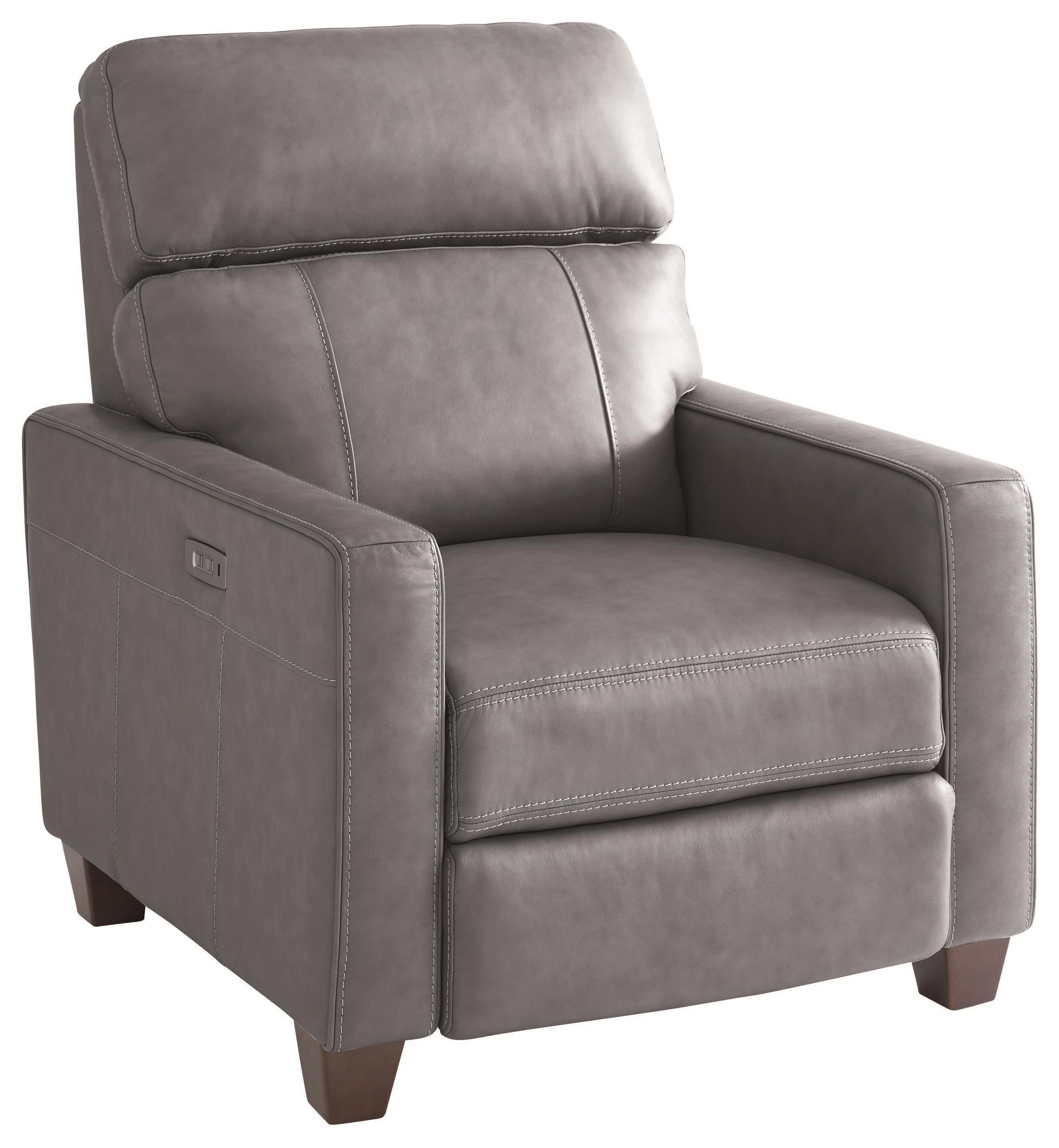 Bassett Club Level Tompkins 3742P0S Leather Power Recliner w